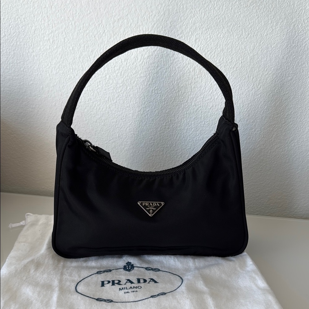 Prada Black Mini Hobo Bag
